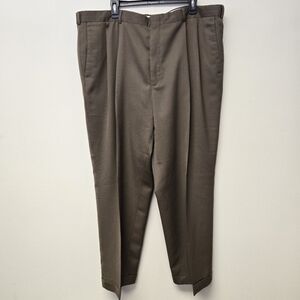 Slates Original Fit Dress Pants Brown 44 x 30